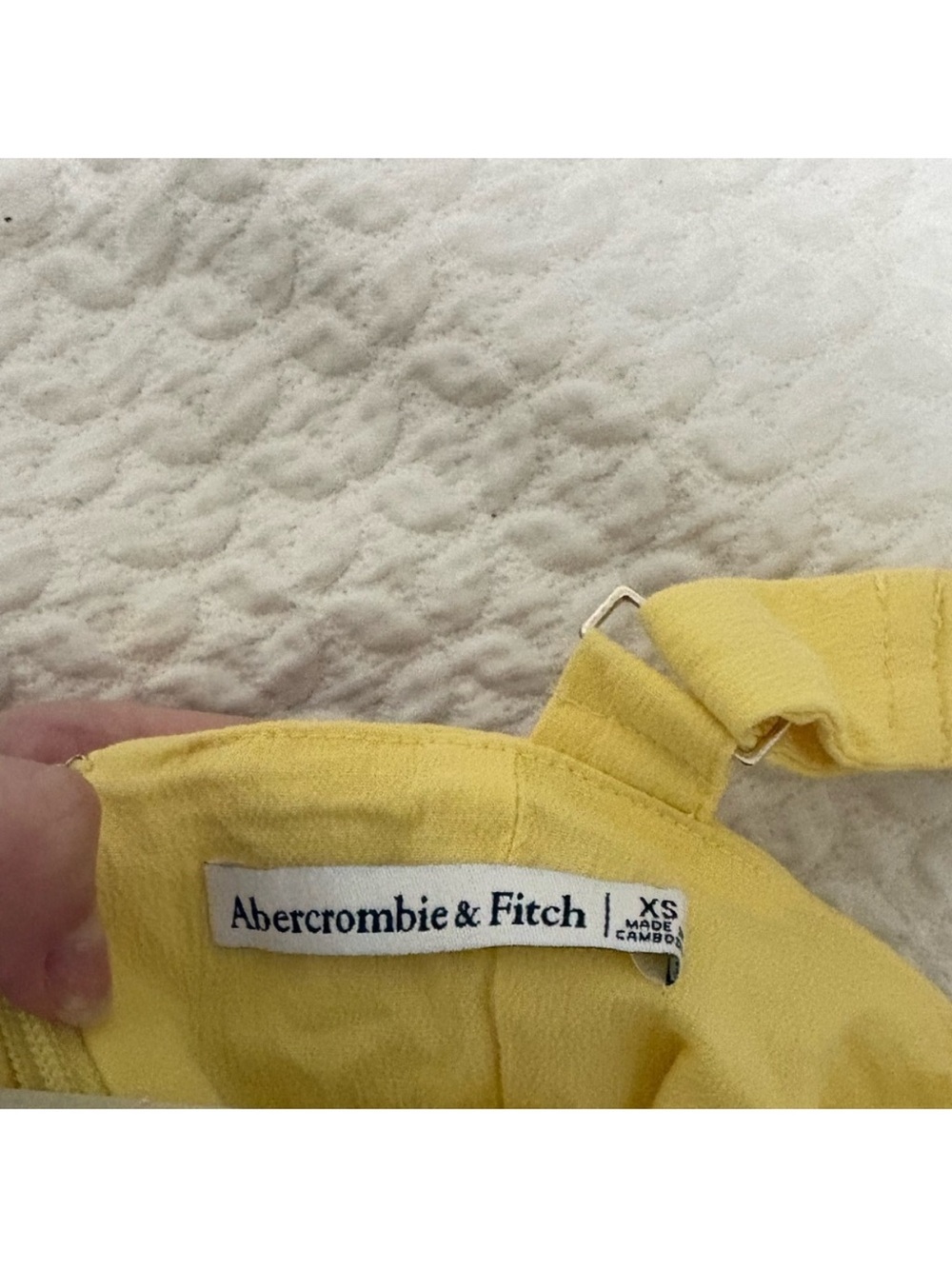 Mila Abercrombie Yellow Square-Neck Midi Dress - Picture 2 of 2